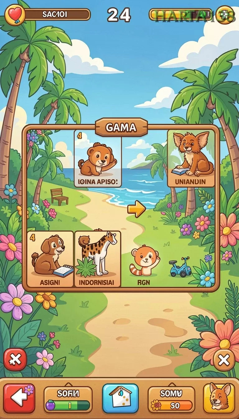 Cuplikan layar BEWOKWIN — menu navigasi